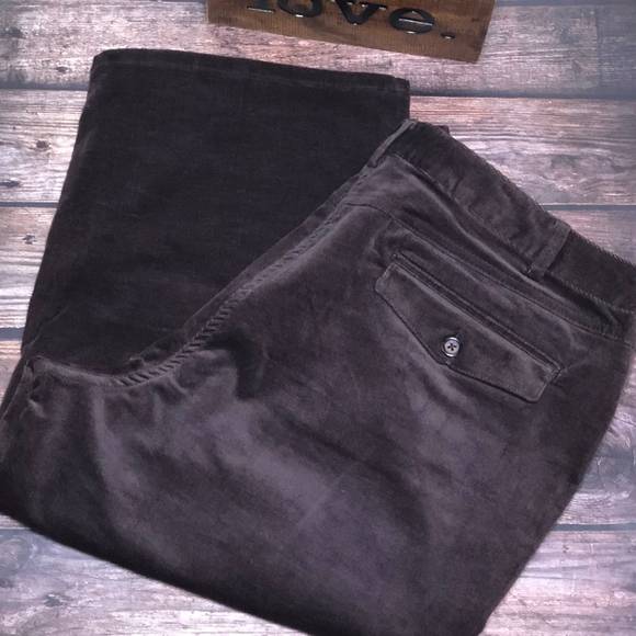 Women's GEORGE DESIGNS Brown Corduroy Capri Pants Size 18 - Picture 4 of 8